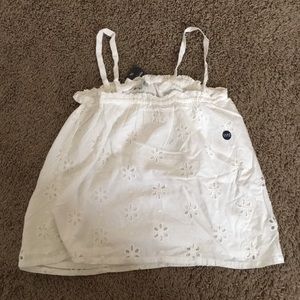White lace blouse Abercrombie kids